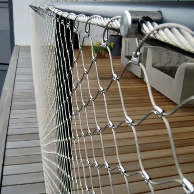 Durable Stainless Steel Rope Mesh 304/316/316L Ferrule Mesh 6000mm Max Length For Railing Refurbishment