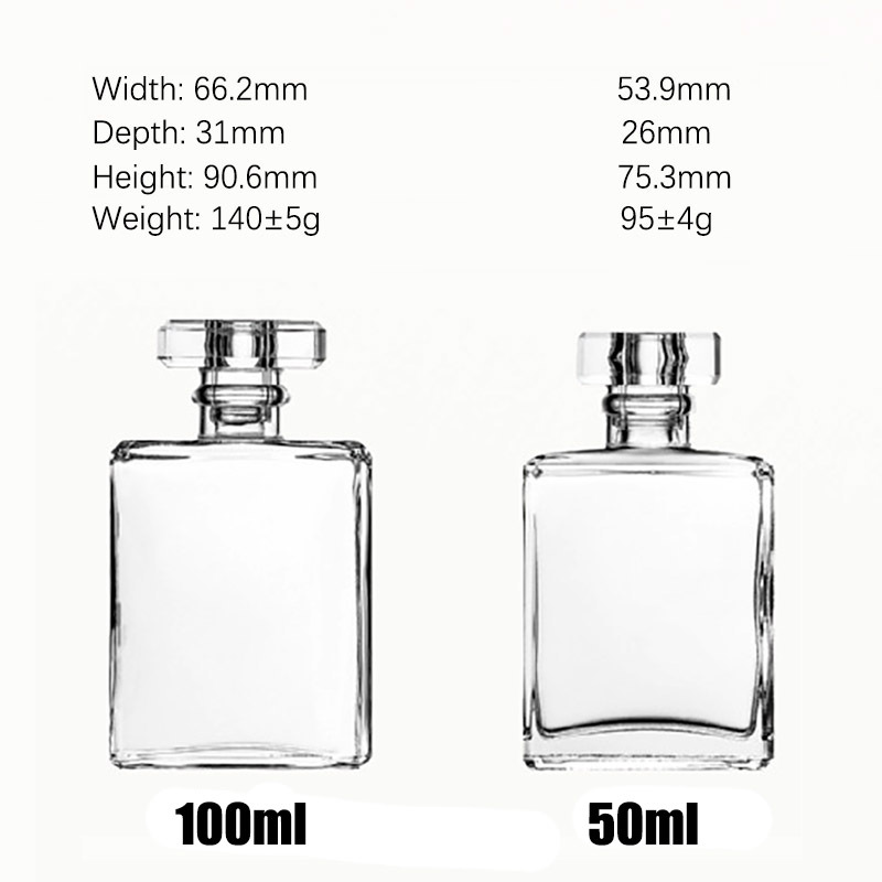 UV Silver Cap Elegant Glass Perfume Bottle Featuring Spraying or Frosting Finishes Perfect for Scent Presentation and Custom Colors 20ml 30ml 50ml 100ml