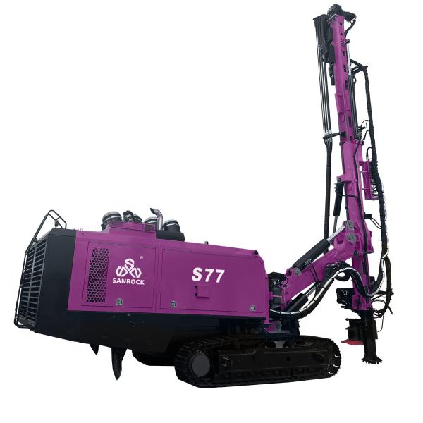 Hard Rock Borehole Drilling Equipment Depth 36m Mining Drilling Machine Crawler DTH Drilling Rig