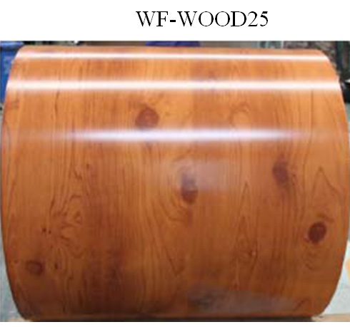 Wood Patterned Painted Aluminum Coil Fire Resistance DX5ID Grade