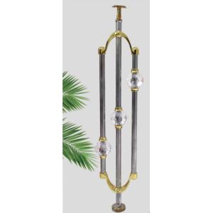 Tubos redondos Balustrada acrílica Post Escalinha de cristal Balcão Coluna de pilar para corrimão acrílico Design moderno