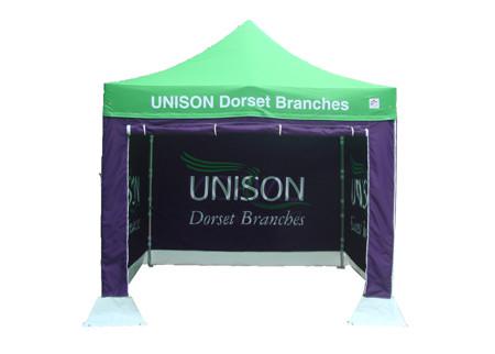 Tradeshow Foldable Canopy Tent , Waterproof Pop Up Tent Flame Retardant