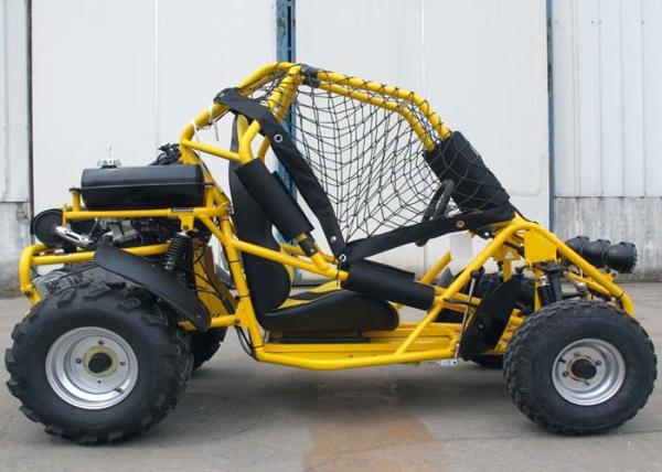 Off Road Kart For Rainy Day , 250cc Go Kart Water Cooled With 3 Headlight Net / Fender