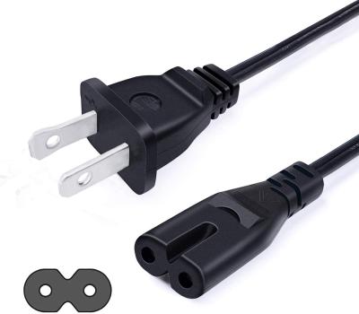NEMA 1-15P do cabo da tomada IEC320 C7 dos E.U., cabo da alimentação CA do dente de 7A 10A 125V 2