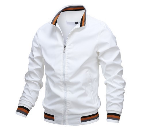 2023 Spring Autumn Waterproof Zip Up Casual Jacket for Men Loose Fit Baseball Bomber Coat