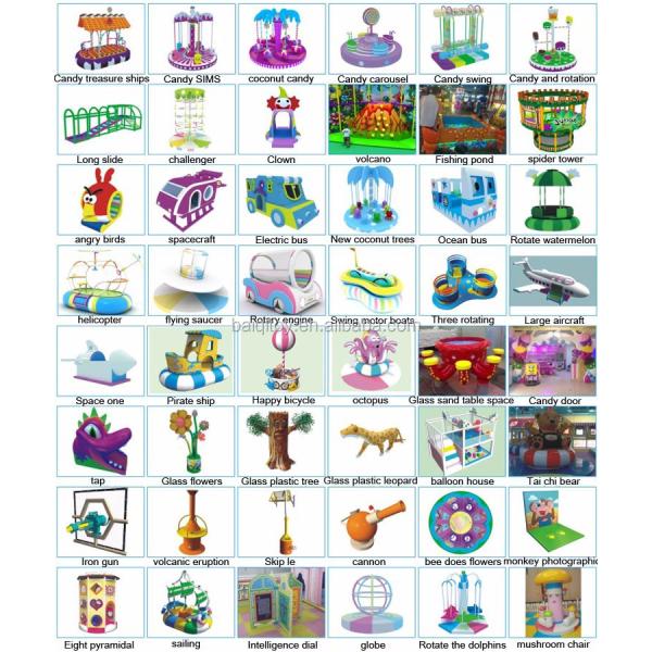 Baiqi Space Spinner Kids Electronic Soft Play Child Indoor Play Structure with Slide