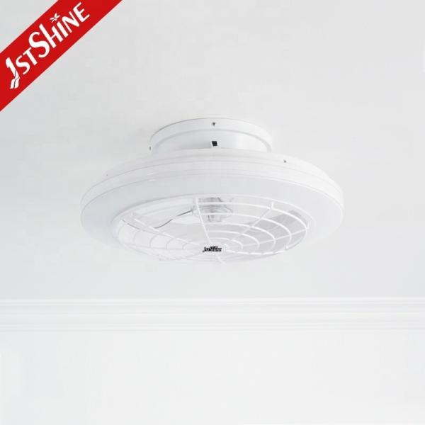 Ventilador de tecto de motor de corrente contínua de tamanho compacto com controle remoto 1stbrilho e temperatura de cor