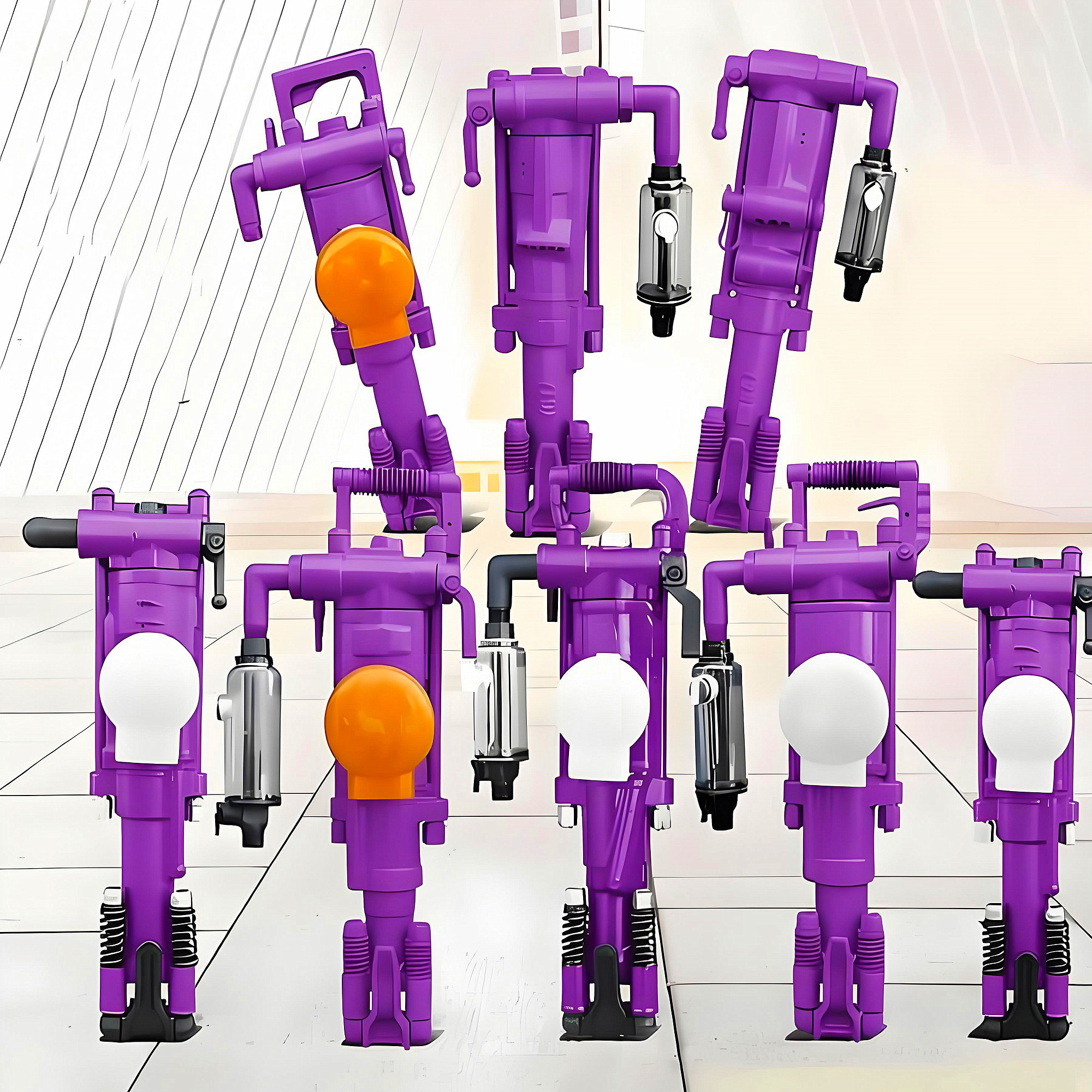 Portable Rock Jack Hammer Horizontal and Inclined Borehole Work Rock Drilling Machine for sale