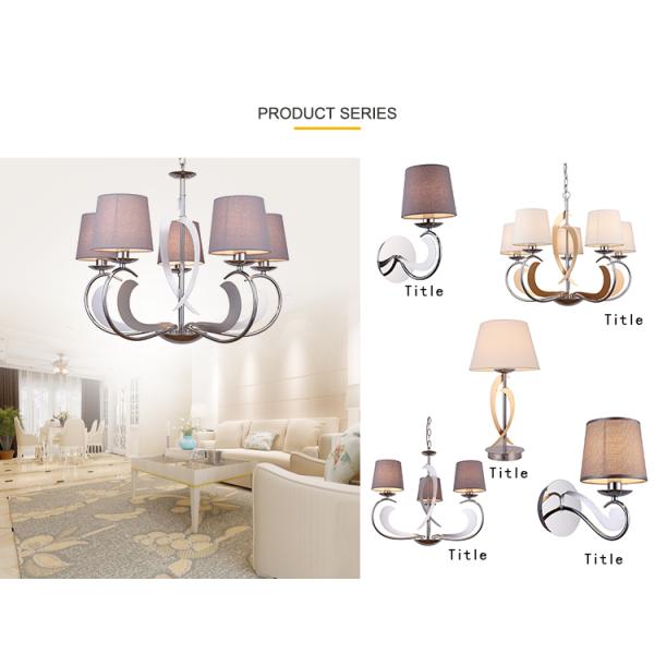 Funcky art deco chandelier with lampshade for living room Bedroom Kitchen Lights Fixtures (WH-MI-10)