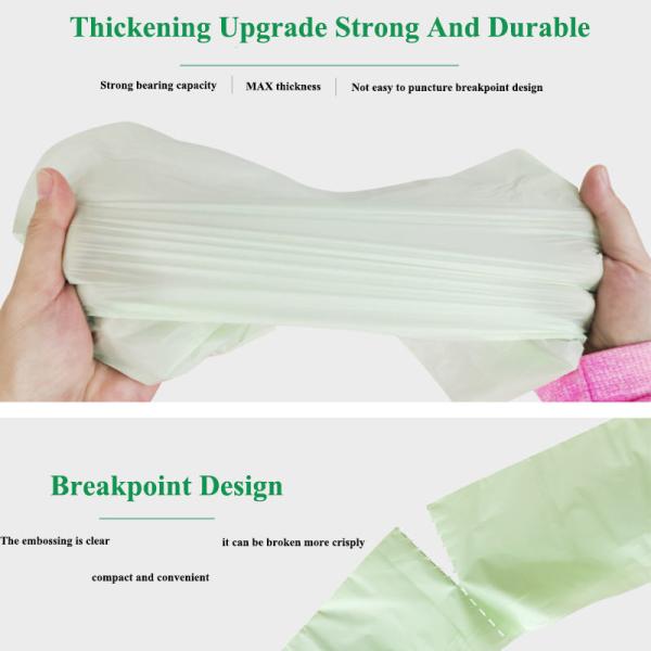 Bolso biodegradable para perros para animales de compañía Protección del medio ambiente Bolso portátil para limpieza para animales de compañía