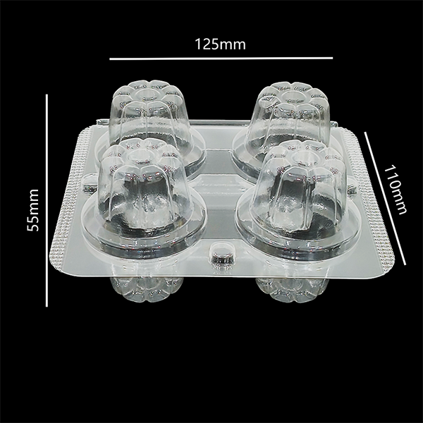 Food Grade Clear PET Double Blister Packaging for Jelly
