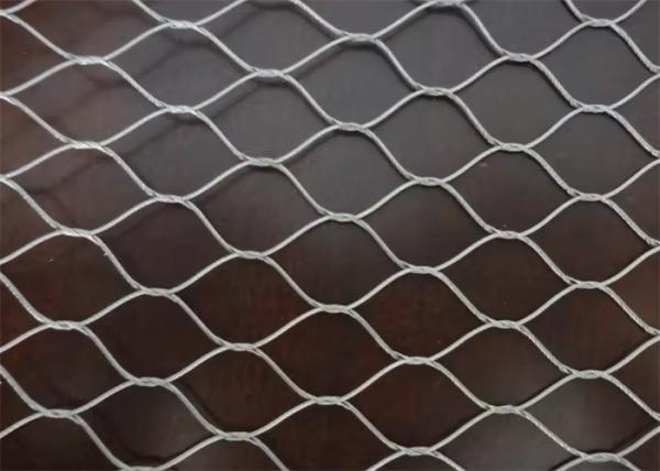 SS316 20mm*20mm Size Stainless Steel Wire Rope Mesh For Security Use