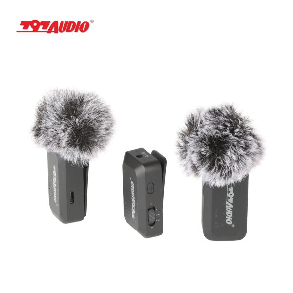 Wireless Lapel Microphone for Camera Vlogging 797AUDIO WCR02 Equivalent Noise Level 20dBA