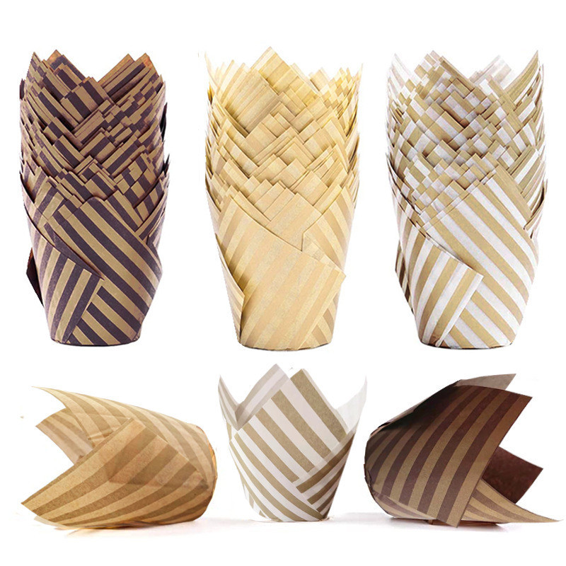 30-Day Return Policy Disposable Custom Paper Cake Cups for High Temperature Cupcakes