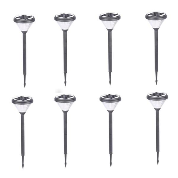 3000k LED Solar Lawn Garden Lights With 2000mAh Battery For Pathway Outdoor Decor