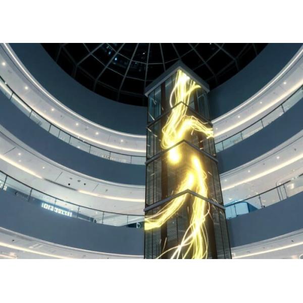 P3.9 500*500mm LED Grille Display Screen 4500cd Professional digital signage solution for shop windows and shopping malls