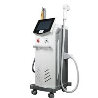 755 808 1064nm Máquina de eliminación de vello con láser triple 2 manijas Diodo Pico Segundo tatuaje Yag