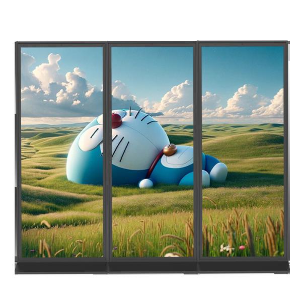VETO 65 75 pouces Taille personnalisée Écran complet Affichage numérique 4k Indoor LCD Publicité Kiosque Totem vertical