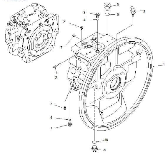 Belparts Excavator PC300-7 PC300LC-7 PC350-7 PC350LC-7  Hydraulic Pump For 708-2G-00024 708-2G-00023 708-2G-00022