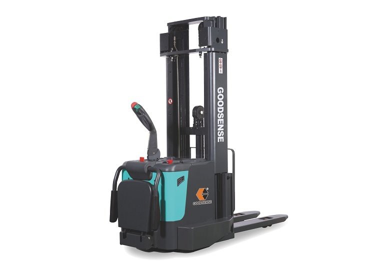 GOODSENSE Adjustment Electric Powered Pallet Stacker Truck With The Soft Landing Function