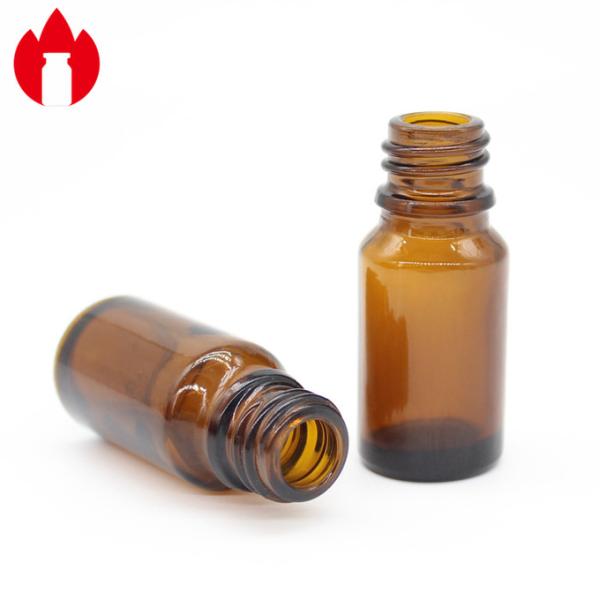 10ml 18mm Mouth Screw Top Vials Amber Glass Essential Oil Bottles