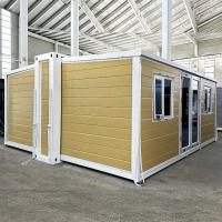 Casa plegable prefabricada personalizable, diseño modular de 700 mm, ignífuga