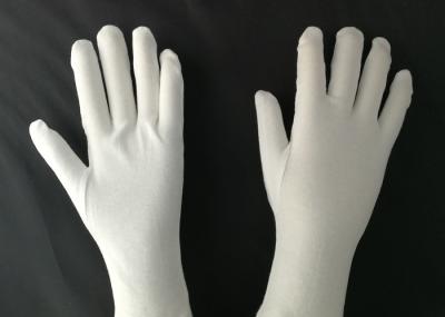Night Care Cotton Cosmetic Gloves Bleached White Three Stripes Style