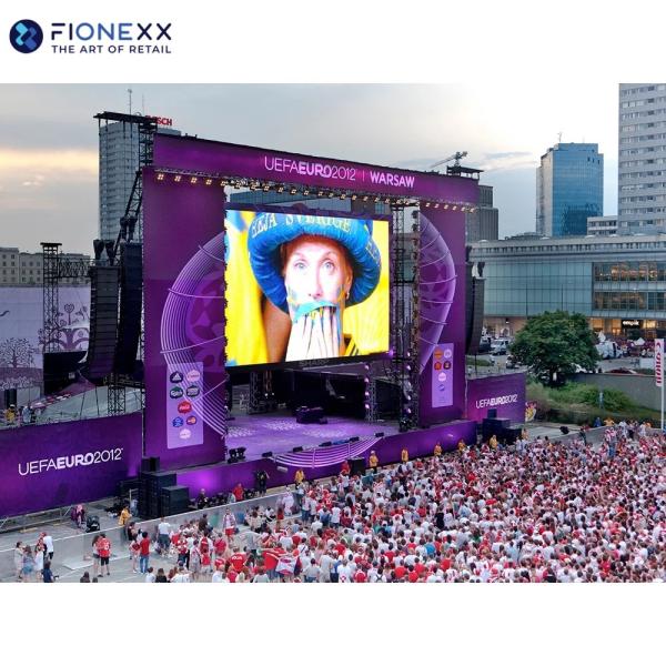 High Brightness P5 Outdoor LED Display Screen IP65 Durable Corner LED Wall Board For Advertising