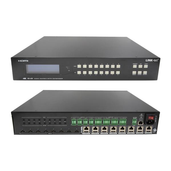 8X8 HDMI Matrix Extender Up To 70m 8 HDMI Loop Out 4K60Hz HDMI Video Switch