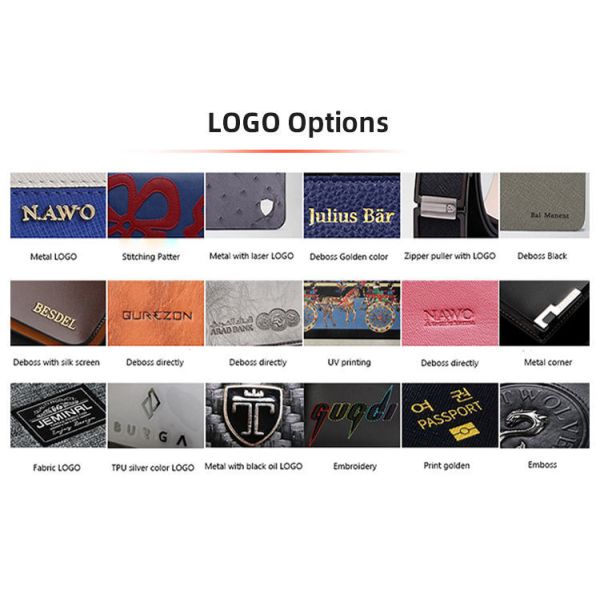 Custom Brand PU Leather Passport Holders RFID Blocking Wallet Case With Card Slots