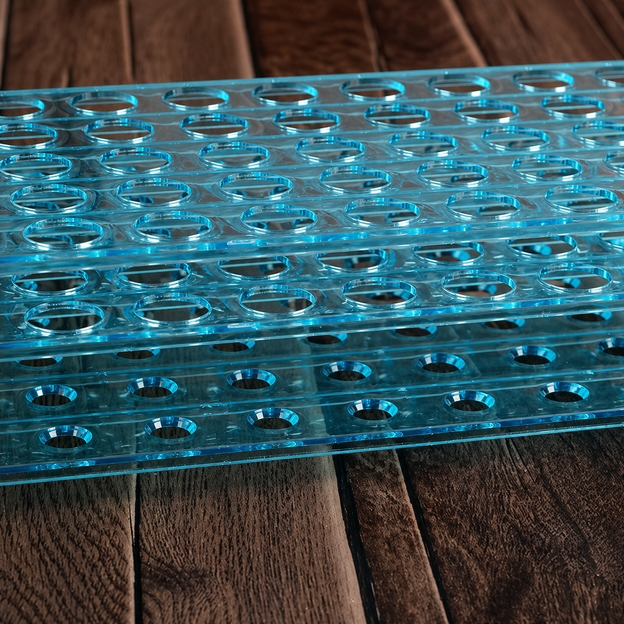Plastic 40 50-Hole Three-Layer Detachable Centrifuge Tube Rack with 13mm 16mm 18mm Hole Diameter PP Tube Racks