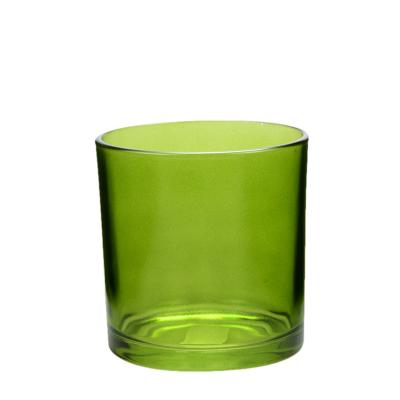 4 polegadas de vidro vazios velas frascos 550ml Verde grandes porta-votivos de vidro