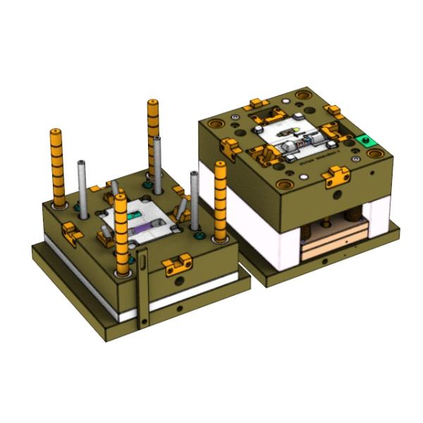 OEM / ODM ： Cold Runner Injection Molding & Transparent Glasses Camera Housing+Bracket 1+1 No 23055-B