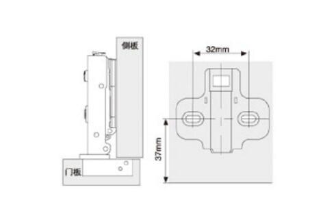 40 Cup Clip-on Hydraulic Hinge Self Closing#Full Over Lay#Cold-rolled steel