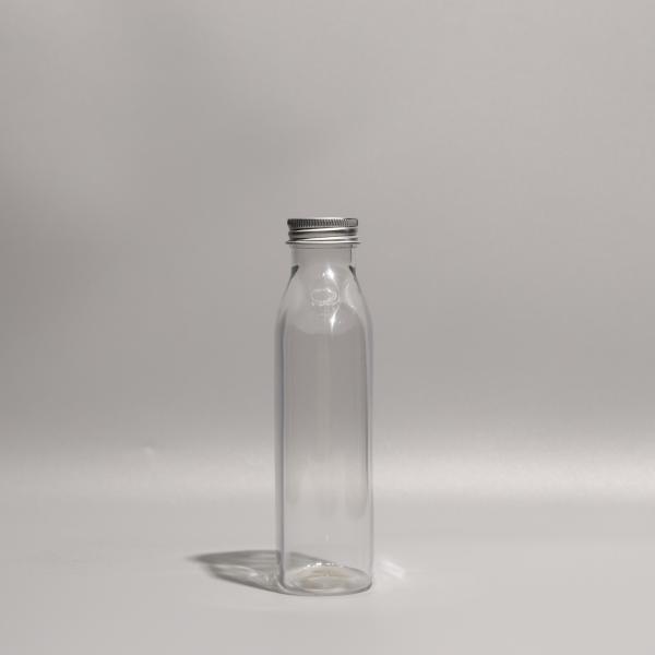 350ml Personalized Transparent Empty PET Bottle with Aluminum / Plastic Cap