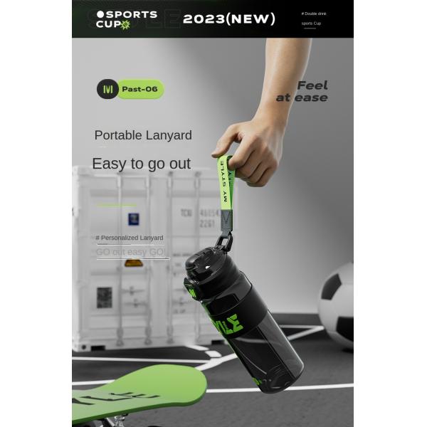 Lightweight 700ml 900ml Space Men And Women Sports Large Workout Water Bottle With Straw Outdoor Rock Climbing Water Bottle Easy To Carrry