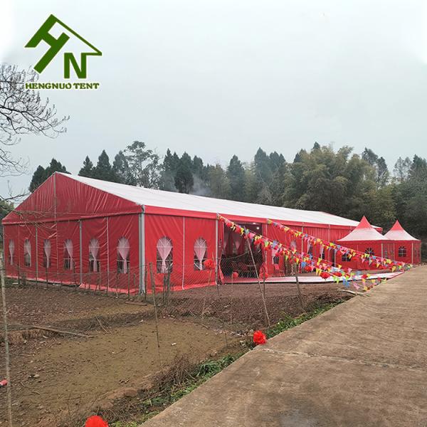 Шатер свадьбы шатра 15x30m рамки 450 человек алюминиевый красный красочный большой
