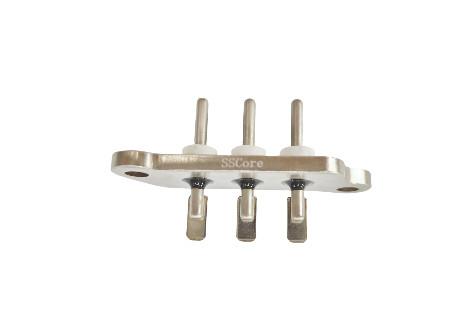 Connecteur de véhicule électrique hermétique 12 V 24 V avec broches en ACIER INOXYDABLE SUH446 résistant à la corrosion