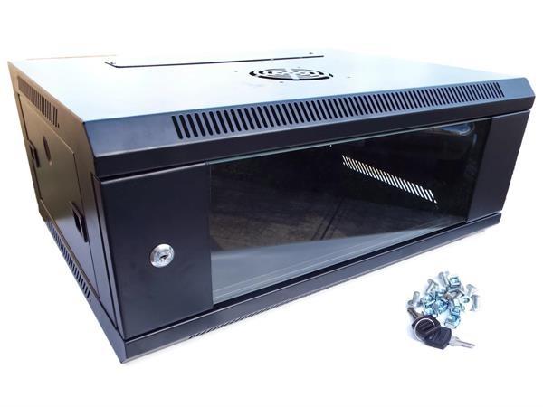 19 Wall Mount Server Rack Cabinet International Standard With Glass Door