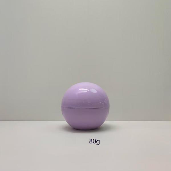 Custom Color 5g-80g Lightweight Spherical Plastic Cream Jar with 100% Fresh PET and 20 Days Lead Time