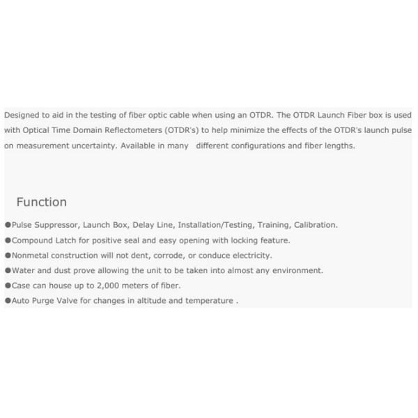OTDR Launch Cable Box Waterproof OTDR Fiber Ring Box Dummy Fiber Single / Multi Mode