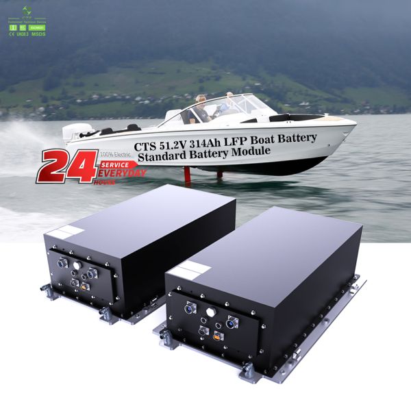 51.2V 314Ah LiFePO4 Marine Battery with IP67 Waterproof Design for Electric Catamarans