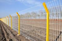 Valla de seguridad de malla de V revestida con PVC 2M Vallas de jardín de metal de alta soldadura