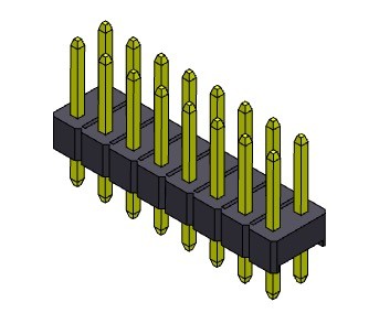 ТИП 2 *2PIN ПОГРУЖЕНИЯ строки соединителя 2.54mm заголовка Pin двойное к 2*40PIN H=2.54MM