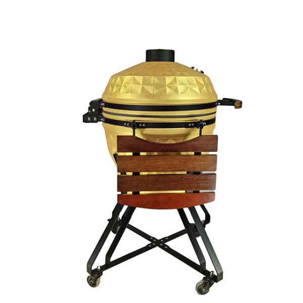 KIMSTONE 2023 New Bbq Grill Parrilla Kamado 24 with Kamado Heat Deflector Bbq Grill Grate Lifter Cooking Gripper