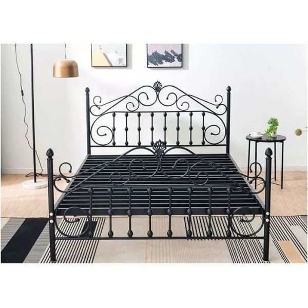 Home Modern 0.6mm Small Double Metal Bed Frame