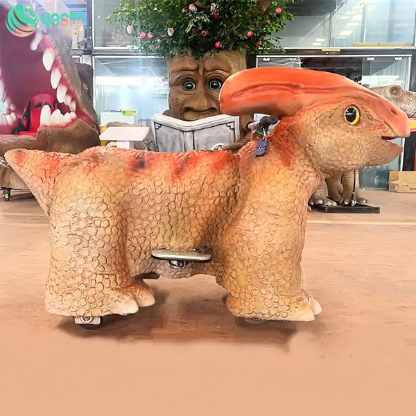 Kids Cartoon Dinosaur Electric Bumper Car for Night Market Interaction