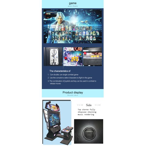 Indoor Street Video Arcade Game Machines L180*W200*H200 CM 180W