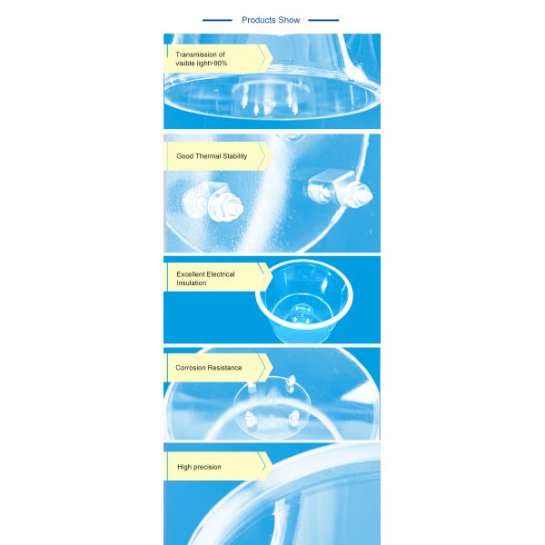 Точность ясного сосуда реакции стекла прибора плавленного кварца высокая