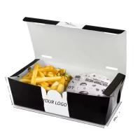 Emballage de restauration rapide Boîte à hamburgers avec un design écologique et un revêtement en carton